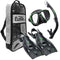 Tusa Powerview Dry Adult Travel Mask, Snorkel and Fin Set-Black/Green