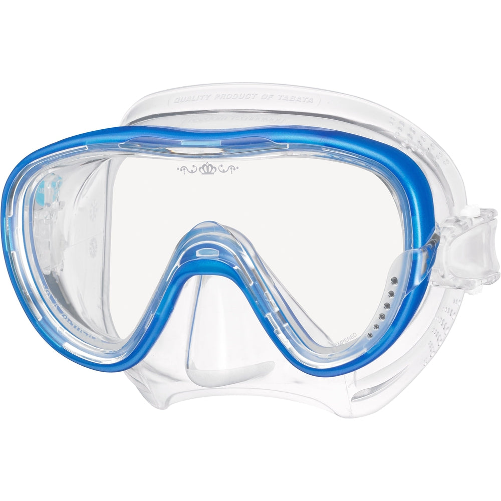 Tusa Tina Single Lens Scuba Diving Mask-Fishtail Blue