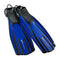 Used Mares Avanti Quattro Plus Open Heel Bungee Strap Fin-Royal Blue