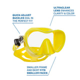 Scubapro Trinidad 3 Low-Volume Single Lens Scuba Diving Mask