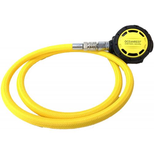 Open Box Ocean Reef Octopus -Secondary Regulator with Quick Connection Hose Color Yellow