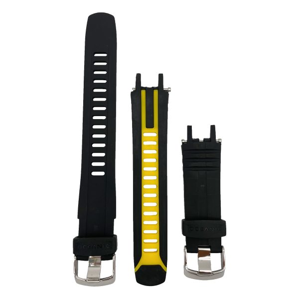 Oceanic Dive Computer Replacement Strap Set for OCS/OCI-Black/Yellow