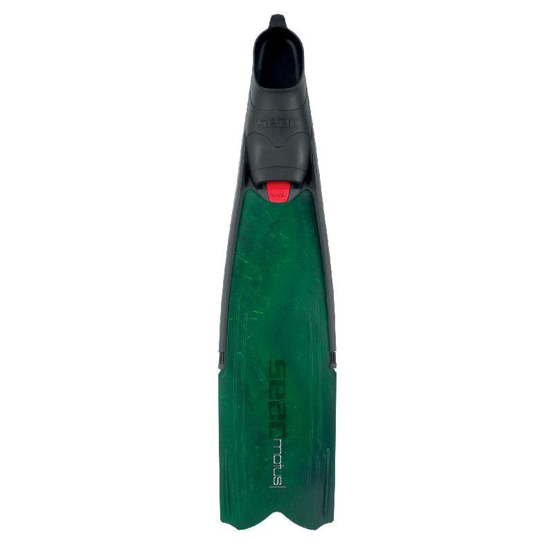 Seac Motus Long Freediving and Spearfishing Fins-Green Camouflage