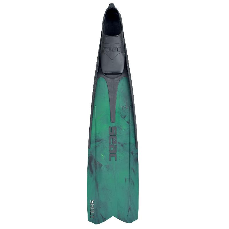 Seac Shout S700 Long Freediving and Spearfishing Fins-CAMO GREEN