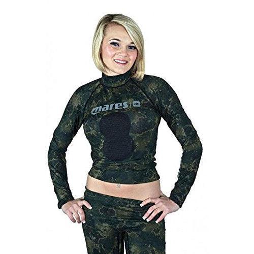 Mares Rash Guard Camo Top with Chest Pad-
