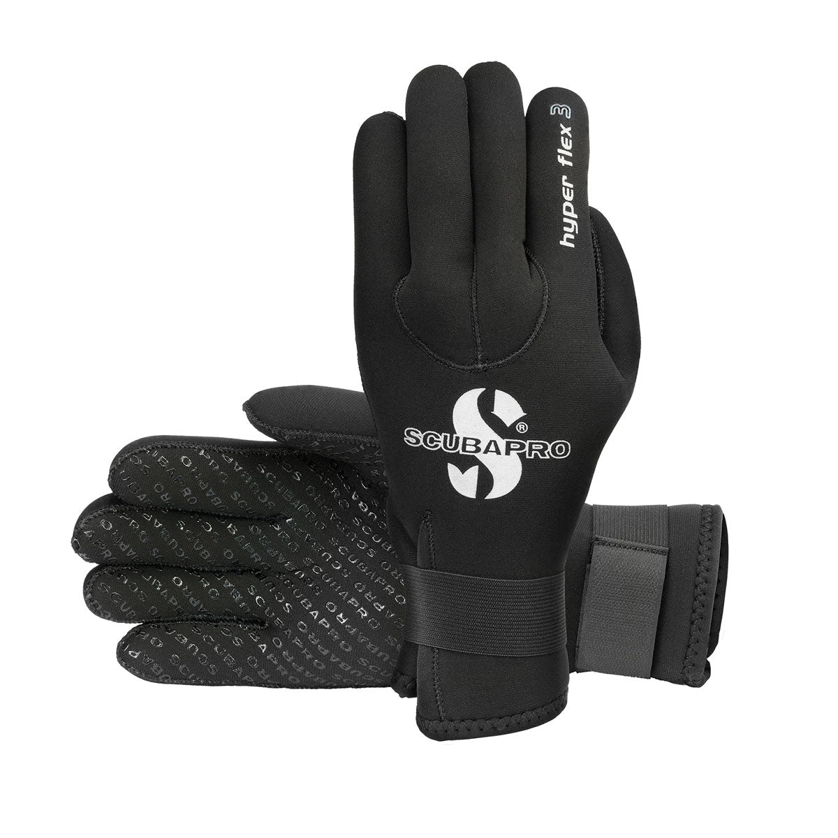 ScubaPro Hyperflex Dive Glove - Black-2X-Large