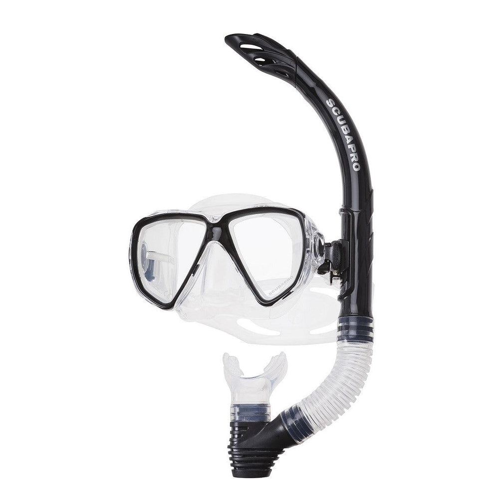 Scubapro Currents Mask w/ Snorkel Snorkeling Combo-Black