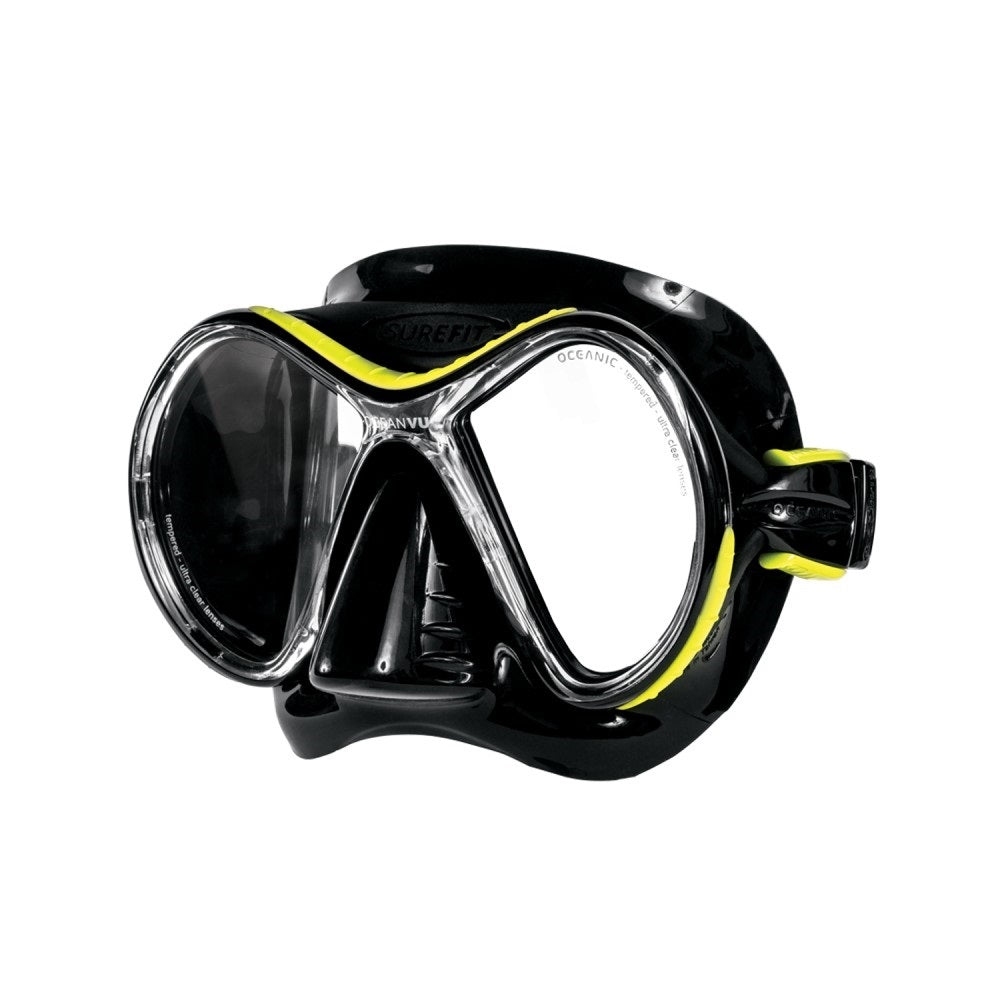 Open Box Oceanic Oceanvu Mask Black/Yellow