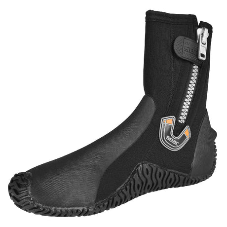 Open Box Seac Basic HD with Side Zipper and Semi-Rigid Sole, 5mm Neoprene Boots