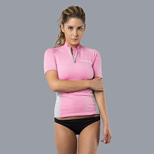 Lavacore Lavaskin Womens Scuba Diving Short Sleeve Shirt - Pink/Grey - Size 20-