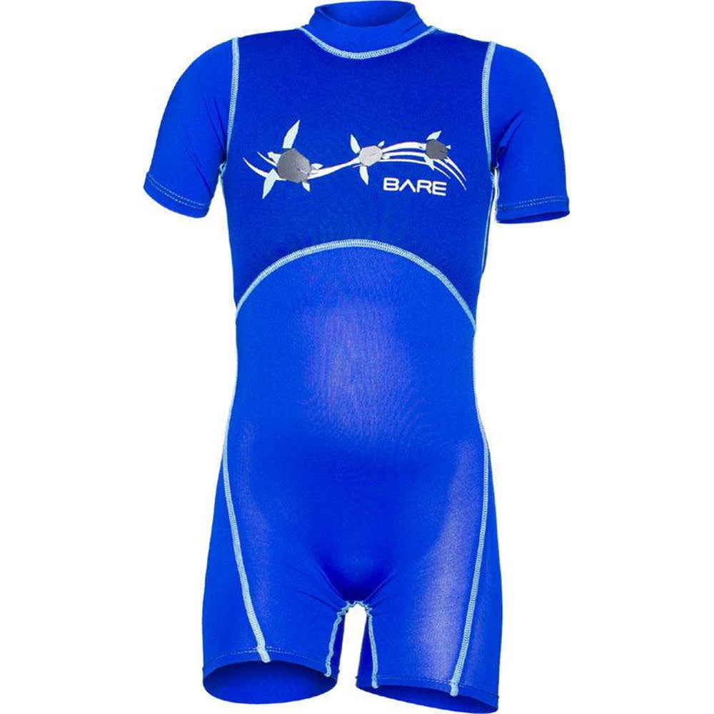 Bare 1 MM Dolphin Floaty Shorty Neoprene Kids Scuba Diving Wetsuit-Blue