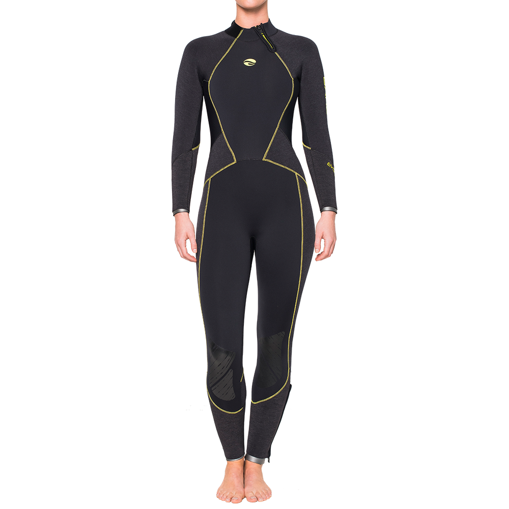 Bare 5 MM Evoke Omnired Infrared Technology Womens Scuba Diving Wetsuit-Black