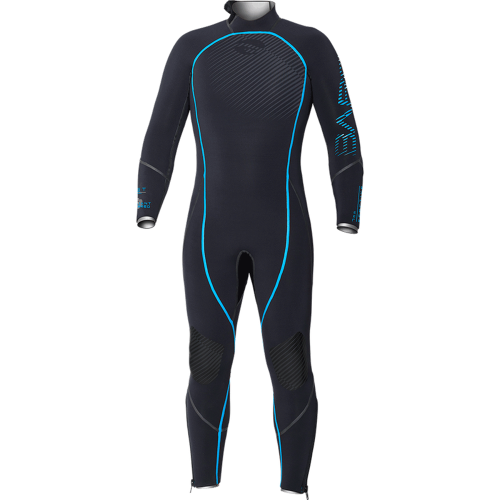 Bare 7 MM Reactive Full-Stretch Mens Scuba Diving Wetsuit-Blue