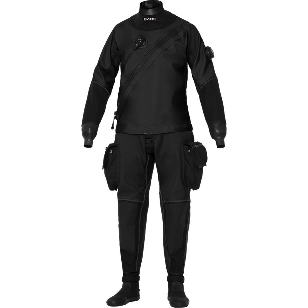 Bare Expedition HD2 Tech Mens Drysuit-Black