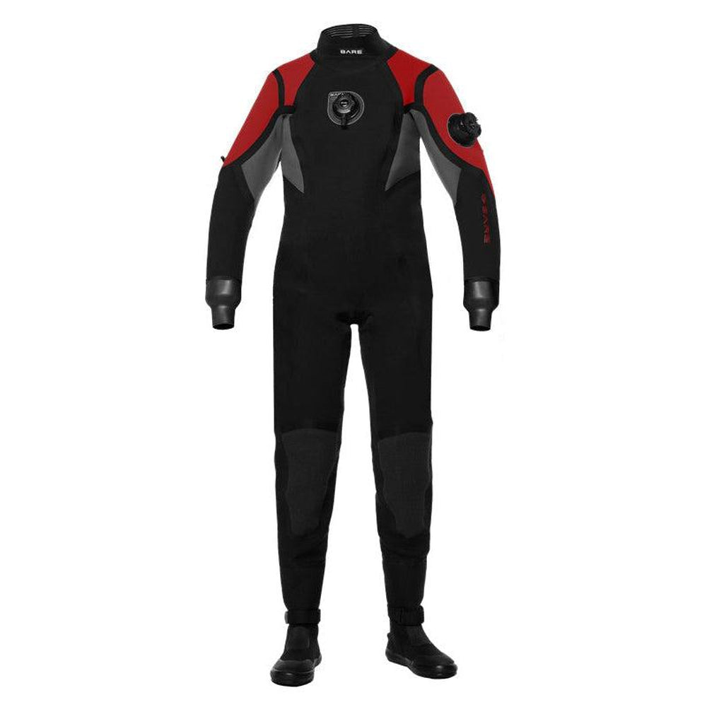 Bare Guardian Pro Dry Womens Drysuit w/ Tech Boots-Red