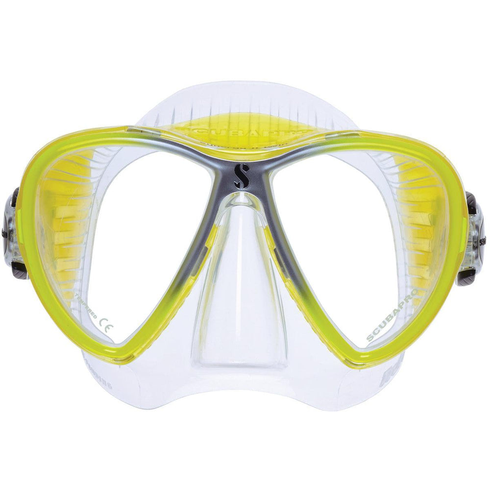 ScubaPro Synergy 2 Twin Dive Mask-Yellow/Silver