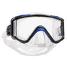 Scubapro Crystal Vu Plus Single Lens Scuba Diving Mask w/ Purge-Black/Blue/Gray