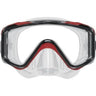 Scubapro Crystal Vu Plus Single Lens Scuba Diving Mask w/ Purge-Black/Red/Gray