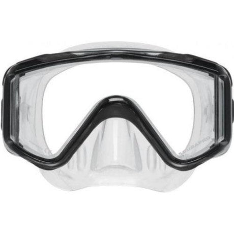 Scubapro Crystal Vu Plus Single Lens Scuba Diving Mask w/o Purge-Black/Gray