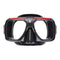 Scubapro Solara Low-Volume Dual Lens Scuba Diving Mask-Black/Red