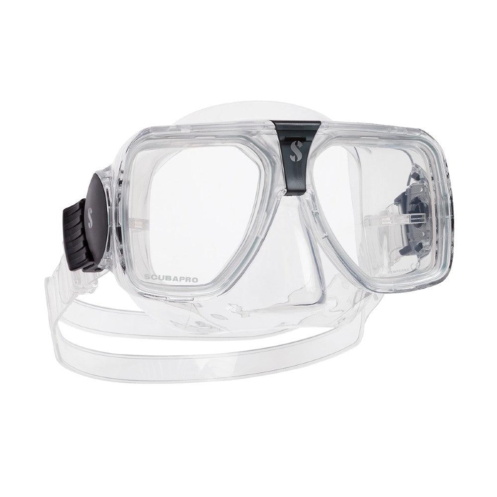 Scubapro Solara Low-Volume Dual Lens Scuba Diving Mask-Clear/Gray