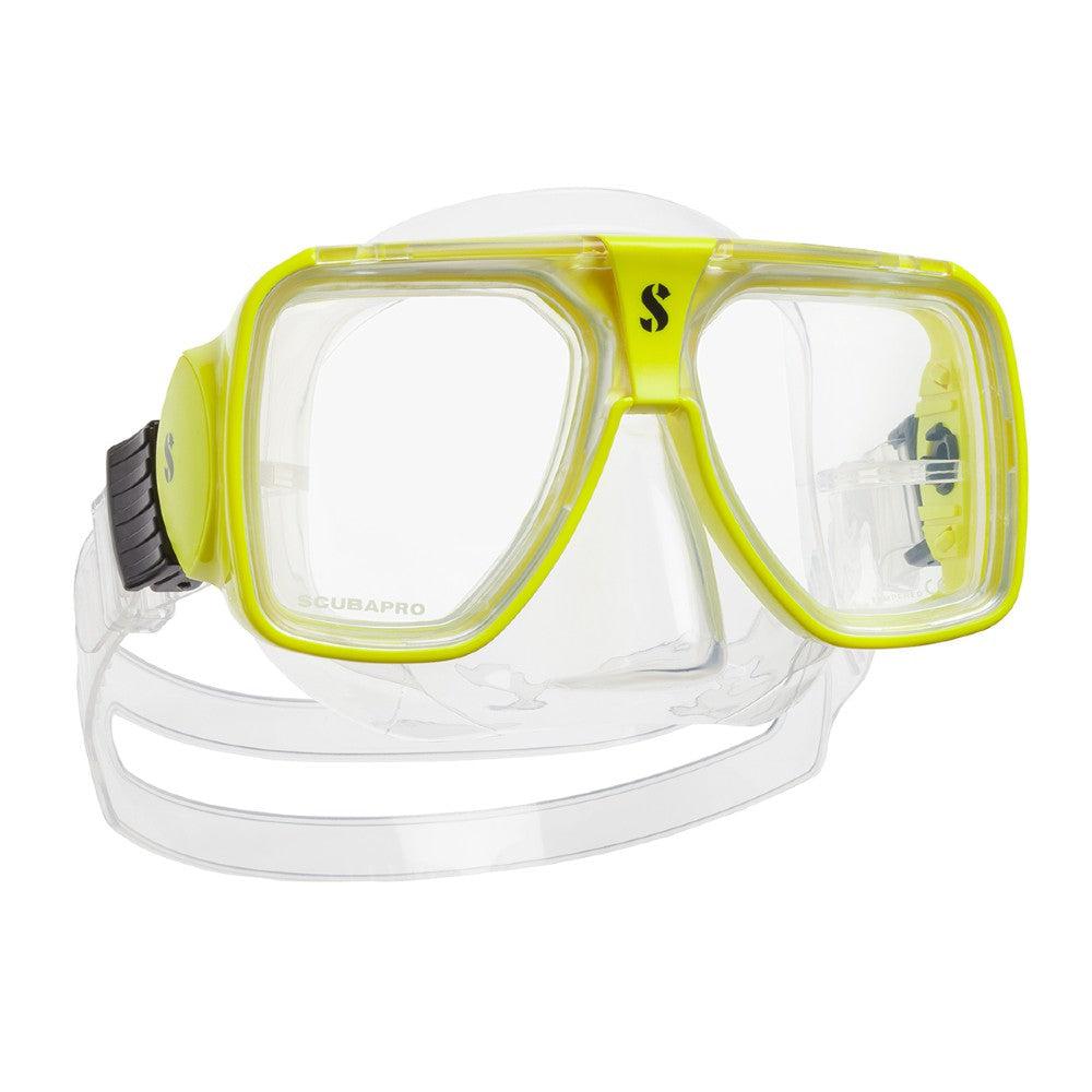 Scubapro Solara Low-Volume Dual Lens Scuba Diving Mask-Yellow
