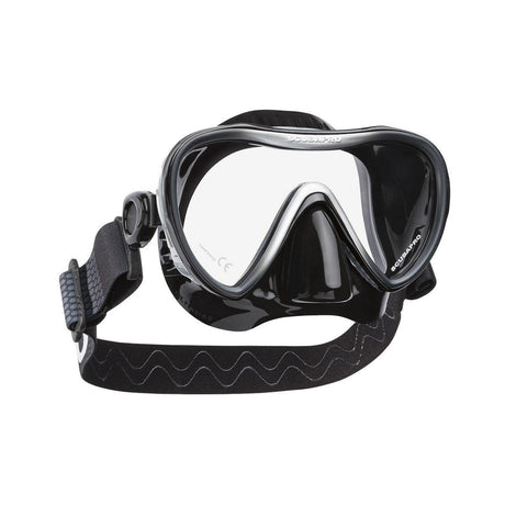 Scubapro Synergy 2 Trufit Scuba Diving Mask w/ Comfort Strap-Black/Silverw/comfortstrap