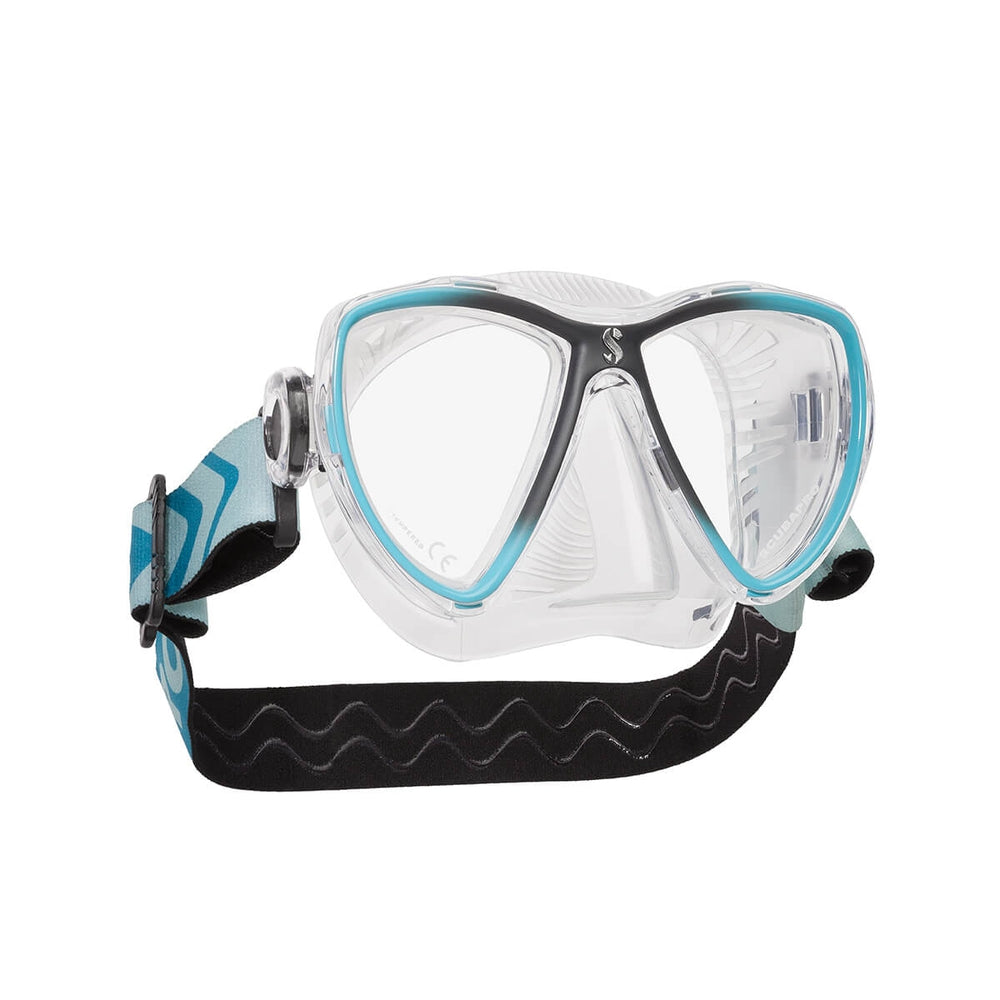 Scubapro Synergy Mini Dive Mask W Comfort Strap-Turquoise/Silver