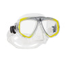 Scubapro Zoom Low-Volume Dual Lens Scuba Diving Mask-Clear Silicone/Yellow Silver