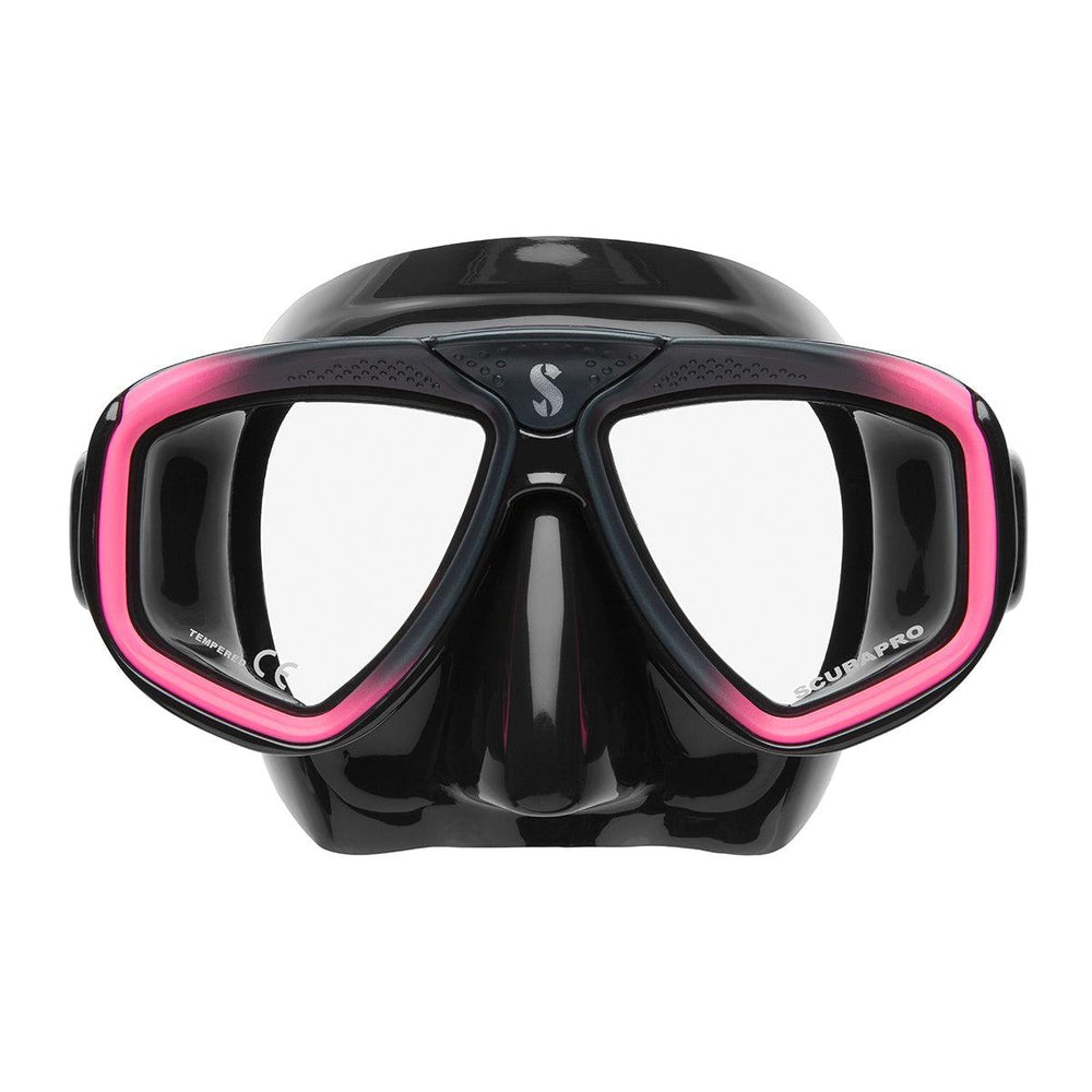 Scubapro Zoom Low-Volume Dual Lens Scuba Diving Mask-Pink Black