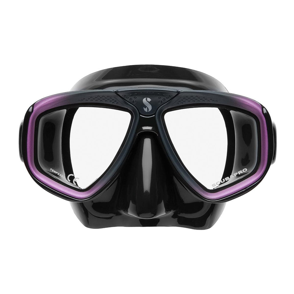Scubapro Zoom Low-Volume Dual Lens Scuba Diving Mask-Purple Black