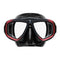 Scubapro Zoom Low-Volume Dual Lens Scuba Diving Mask-Red Black