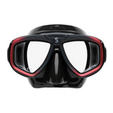 Scubapro Zoom Low-Volume Dual Lens Scuba Diving Mask-Red Black
