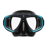 Scubapro Zoom Low-Volume Dual Lens Scuba Diving Mask-Turquoise Black