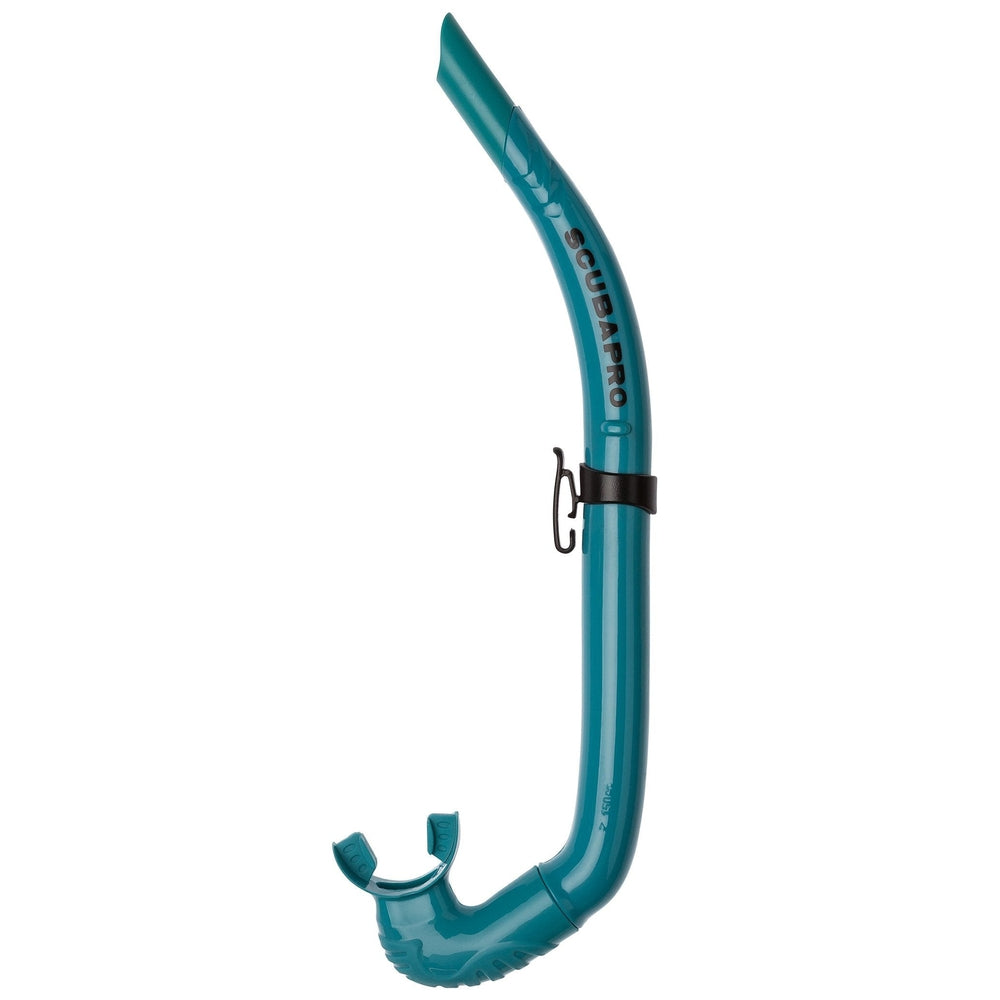 Scubapro Apnea Foldable Open Top Scuba Diving Snorkel-Turquoise