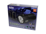 BigBlue 3500 Lumen Narrow Beam Technical Light with Extended Battery - Black-