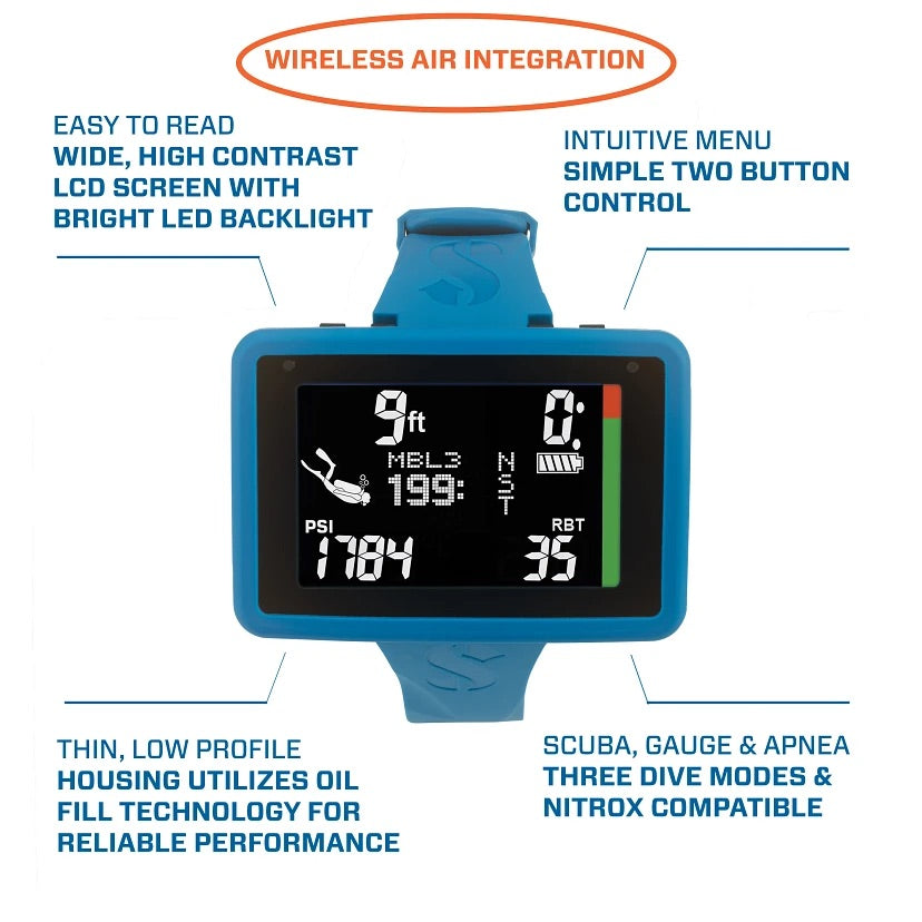ScubaPro Luna 2.0  Air Integrated Wrist Dive Computer (Transmitter not included)