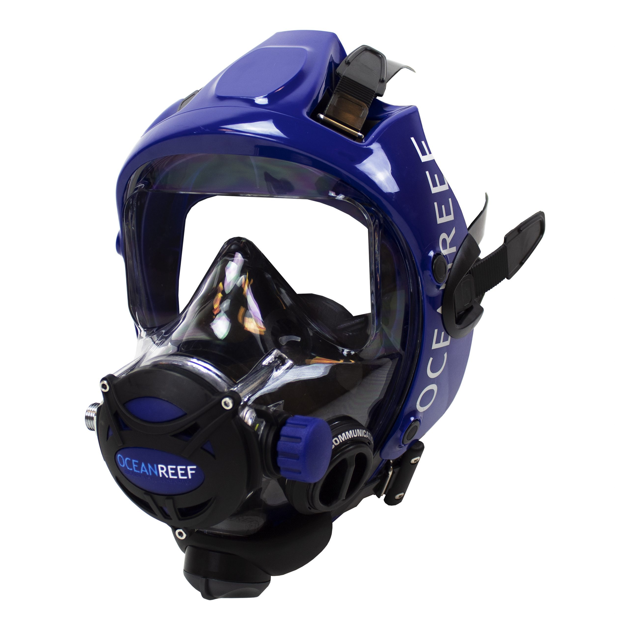 Open Box Ocean Reef Space Extender- Diving Full Face Mask w/ INT 2nd Stage, Surface Air Valve & Hose