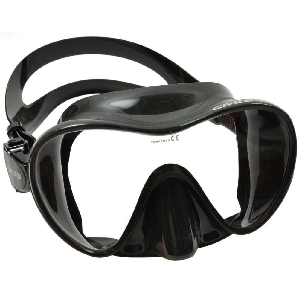 Open Box Cressi F1 Frameless Mask - Black