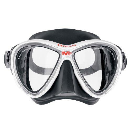 Hollis M3 Dual Lens Scuba Diving Mask-White