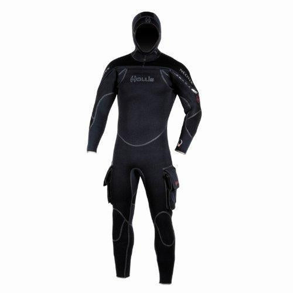 Hollis Neotek 8/7/6 MM Coldwater Hooded Semi-Dry Wetsuit-XL/SHORT