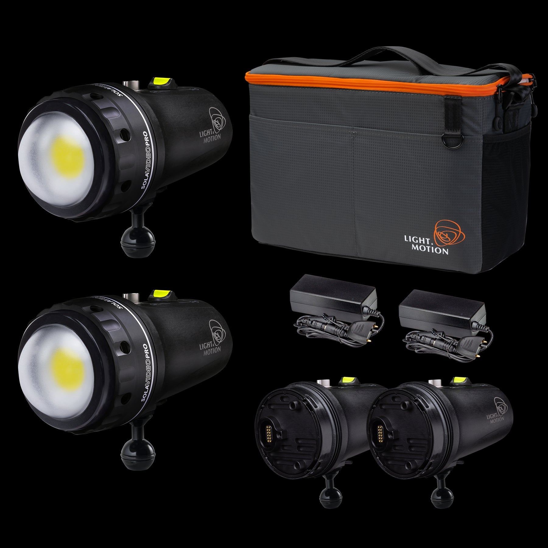 Light & Motion Double Dive 2X 15K Kit (Dome Port)-
