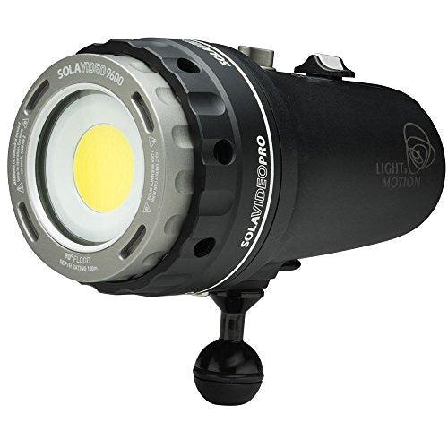 Light & Motion Sola Video Pro 9600 FC Underwater Light, Black/Titanium-