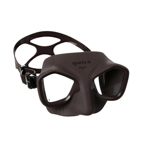 Mares Viper Free Diving and Spearfishing Mask-Brown/Black