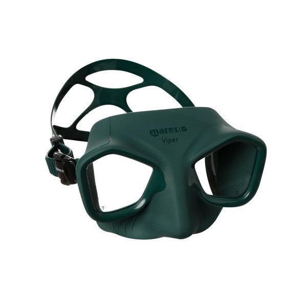 Mares Viper Free Diving and Spearfishing Mask-Green/Black