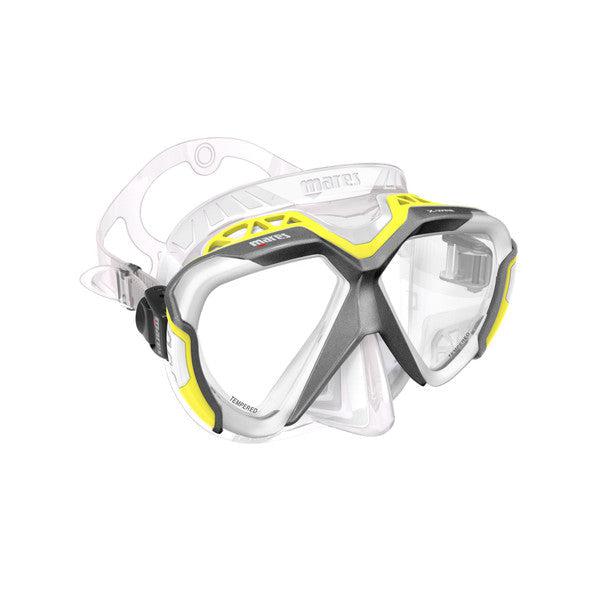 Mares X-Wire Dive Mask-Yellow/Clear