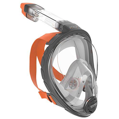 Ocean Reef Aria - Full Face Snorkeling Mask - Grey (Small/Medium)-