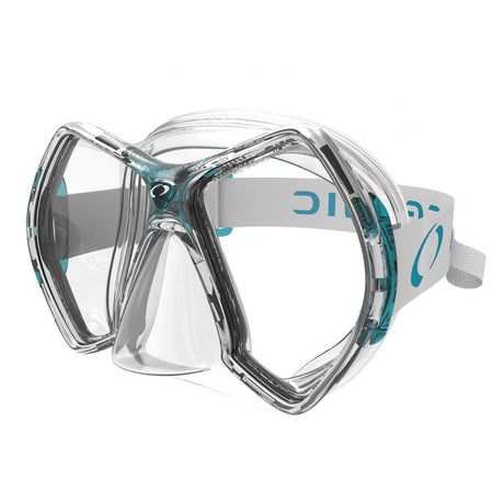 Oceanic Cyanea Dual Lens Dive Mask-CLEAR/SEA BLUE