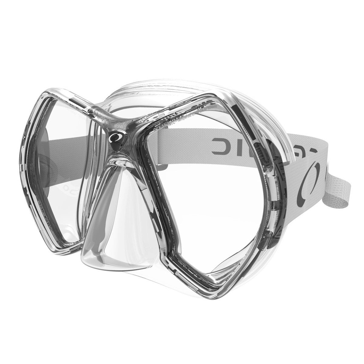 Oceanic Cyanea Dual Lens Dive Mask-CLEAR/TITANIUM