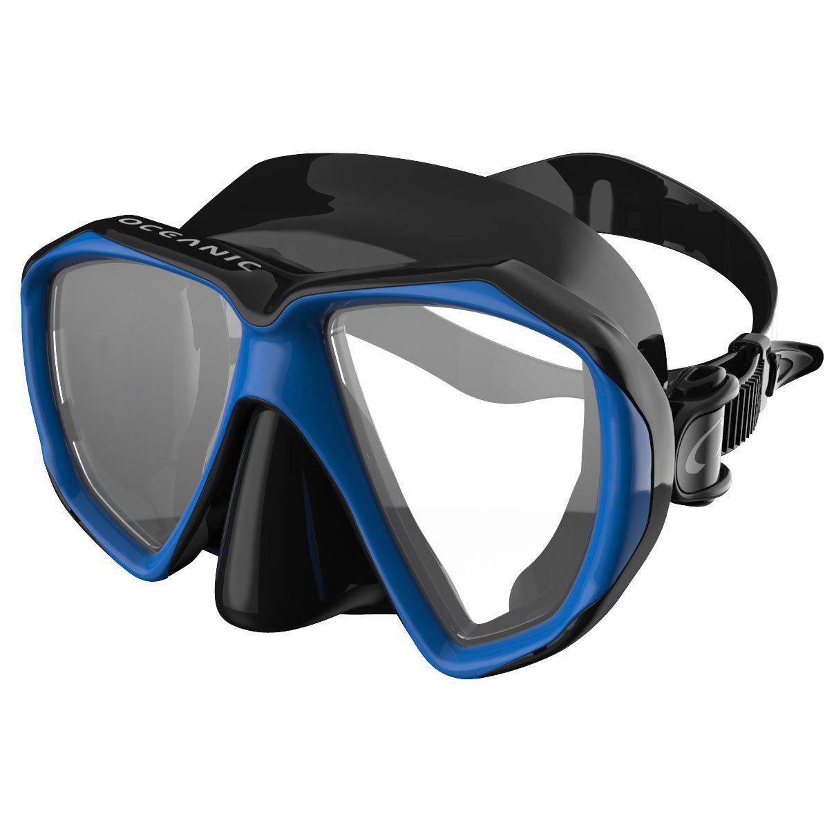 Oceanic Duo Dual Lens Dive Mask-BK/BLUE